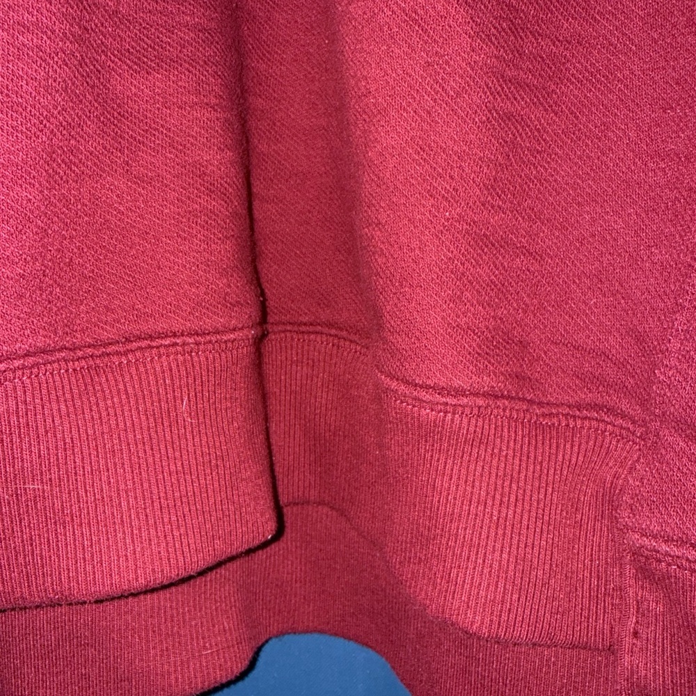 Time and Tru Women's Deep Red Crew Neck Sweater - Picture 7 of 9